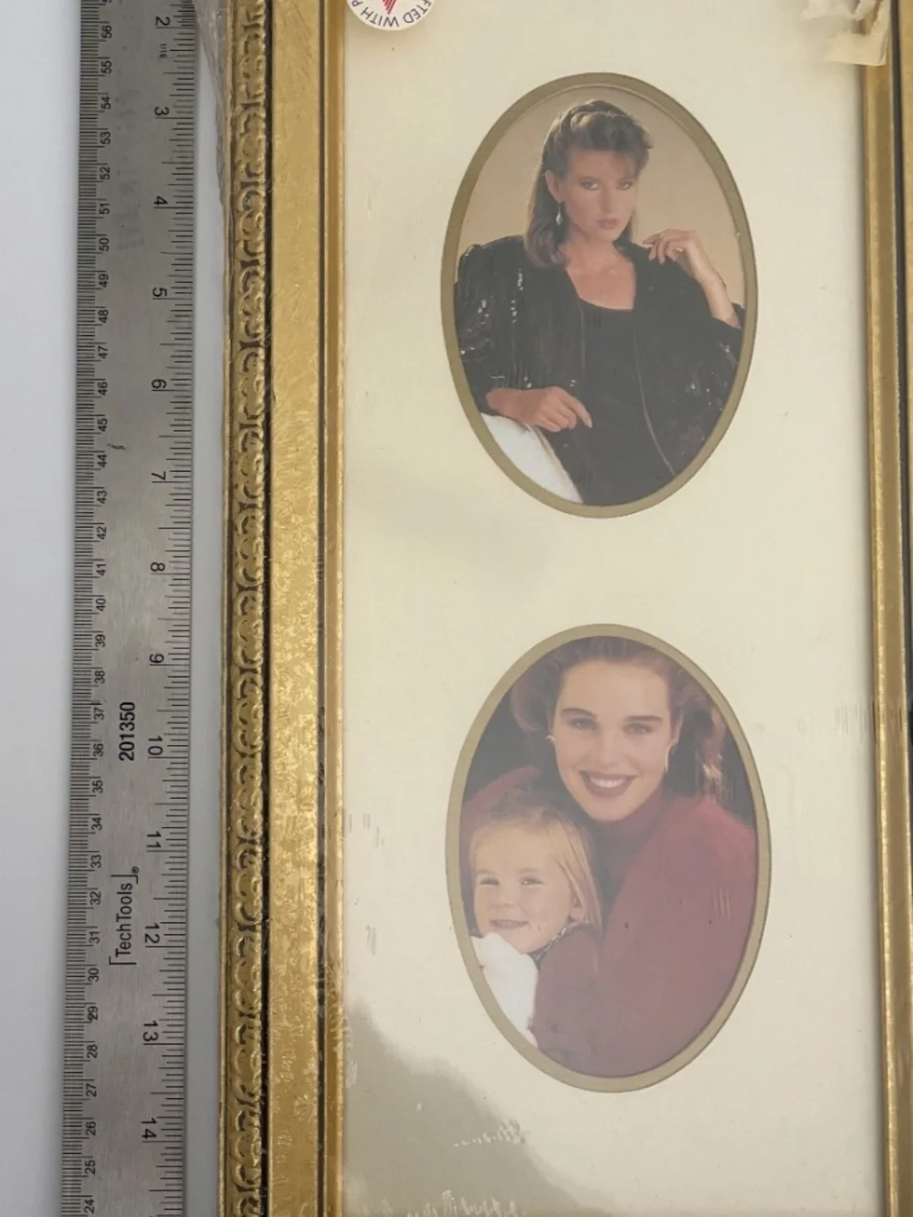 NEW Vintage Style Double Oval Gold Tone Photo Frame | 16